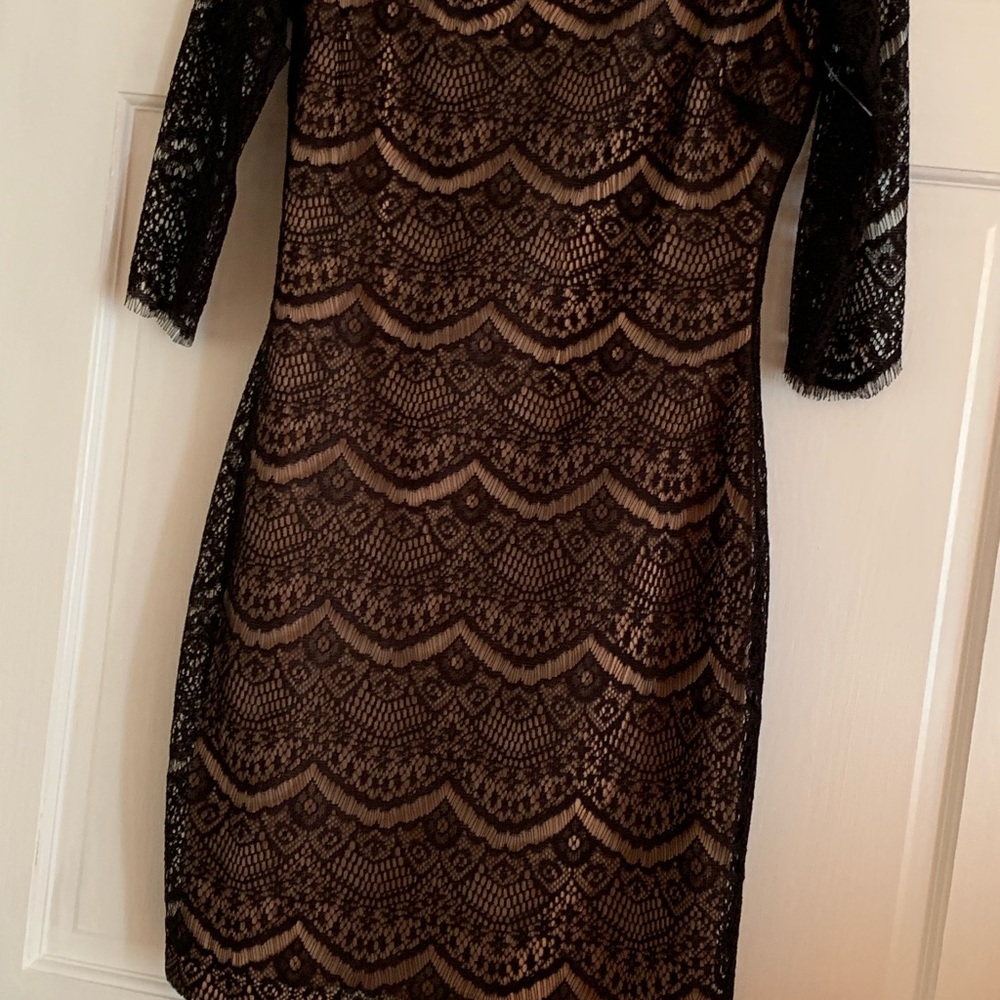 Black lace dress